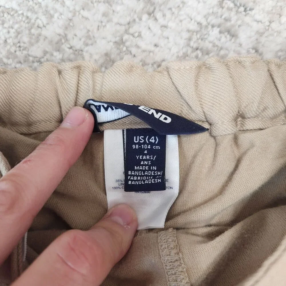 Lands' End girl's uniform skort khaki size 4